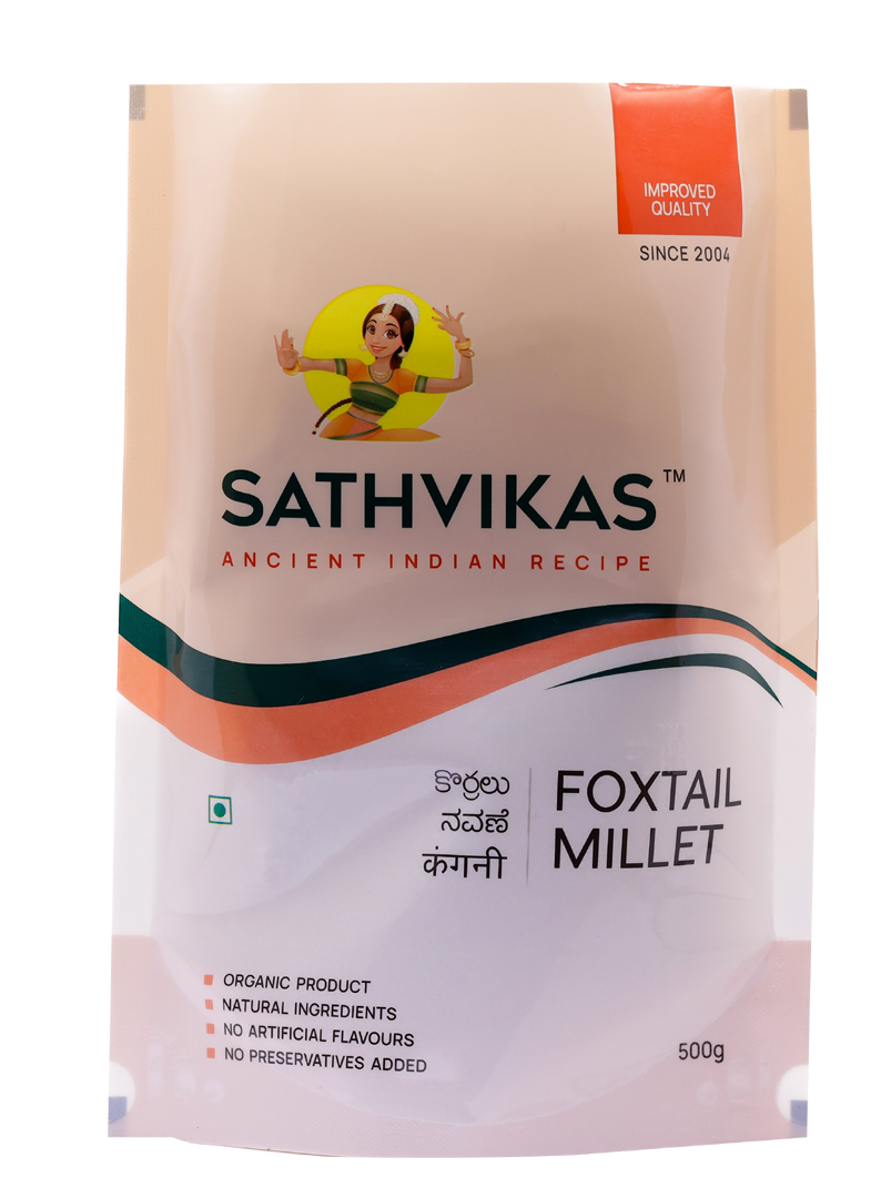 Sathvikas Korralu / Foxtail Millet (500 grams) Pack Of 1.